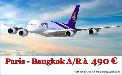 paris bangkok thai airways|vol paris bangkok comparateur.